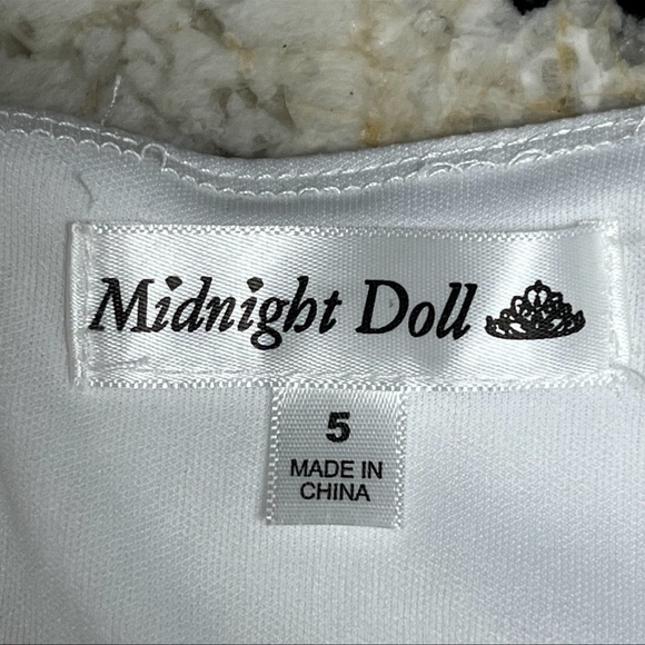 Midnight Doll Women’s Dress White Midi Bodycon fitted tight size 5 - Picture 3 of 15